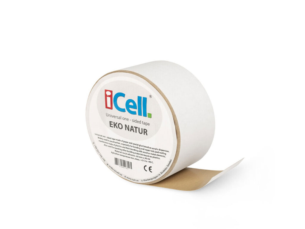 iCell Tejp Eko Natur 60 mm bred, 40 meter